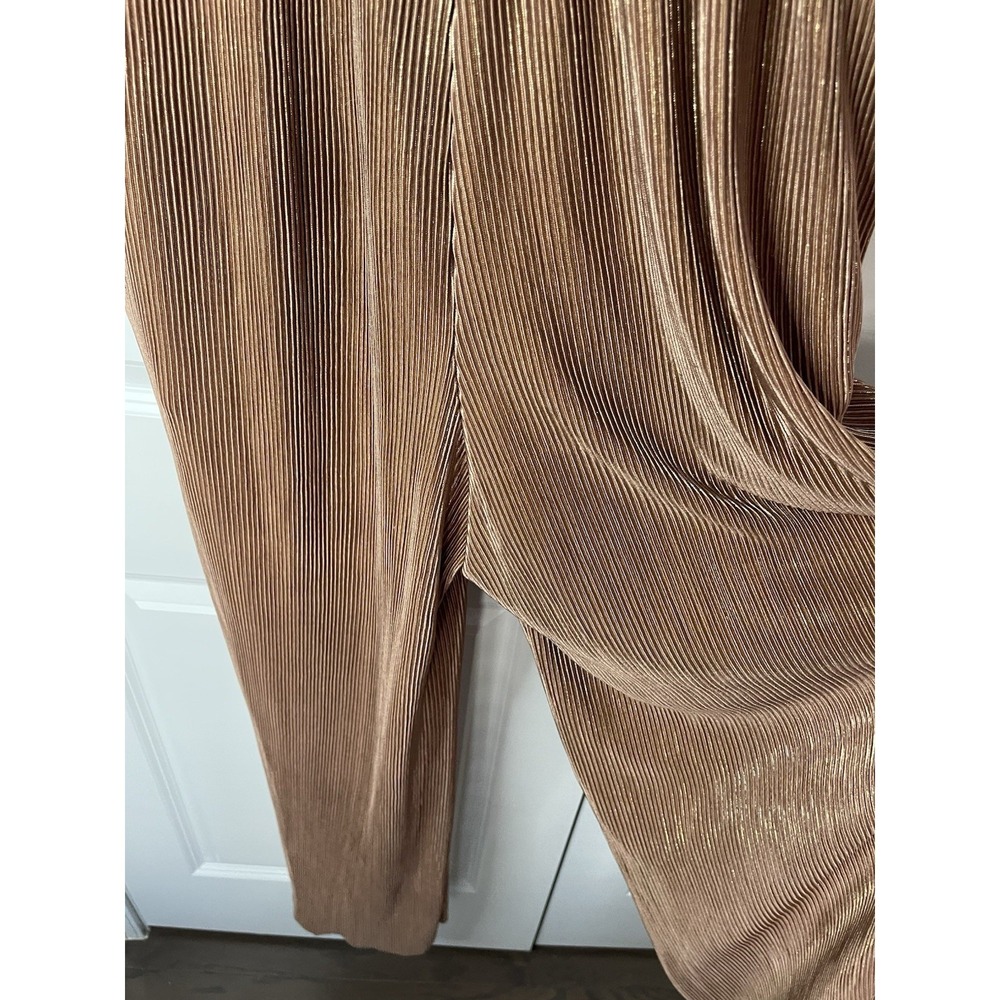 See‎ And Be Seen Beige Metallic Jumpsuit Size Large - Picture 10 of 13